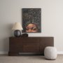 102654-FS - Mud Cloth Head Scarf II by Mercana Studio a Hand Embellished Textured Framed Canvas