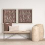 15518 - Tattered Waves II by Studio M a handmade Original Framed 3D Textured Artwork under Glass
