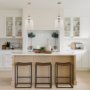 70754 - Sadah Tall Clear Blown Glass w/ Gold Metal Pendant Light