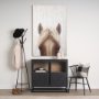 69757 - Horse Fringe Painting on Wood