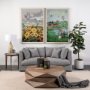 13798 - Kansas Go USA (XL) by Mercana Studio a Hand Embellished Decograph Framed Art Print under Glass