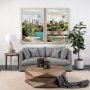 14056 - Florida Go USA (XL) by Mercana Studio a Hand Embellished Decograph Framed Art Print under Glass