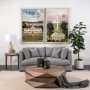 14399 - Virginia Go USA (XL) by Mercana Studio a Hand Embellished Decograph Framed Art Print under Glass