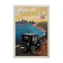15789 - Michigan Go USA (XL) by Mercana Studio a Hand Embellished Decograph Framed Art Print under Glass