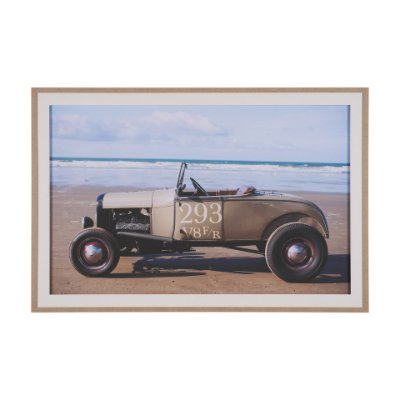 15773 - Retro Racing - Automobile by Ben Wood a Framed Photo Art Print Matted under Glass