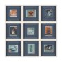 15774 - Bon Voyage (Set of 9) by Mercana Studio a Hand Embellished Framed Art Print Matted under Glass