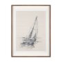 15783 - Sail Away II by Mercana Studio a Hand Embellished Framed Art Print Matted under Glass