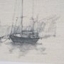 15785 - Sail Away IV by Mercana Studio a Hand Embellished Framed Art Print Matted under Glass