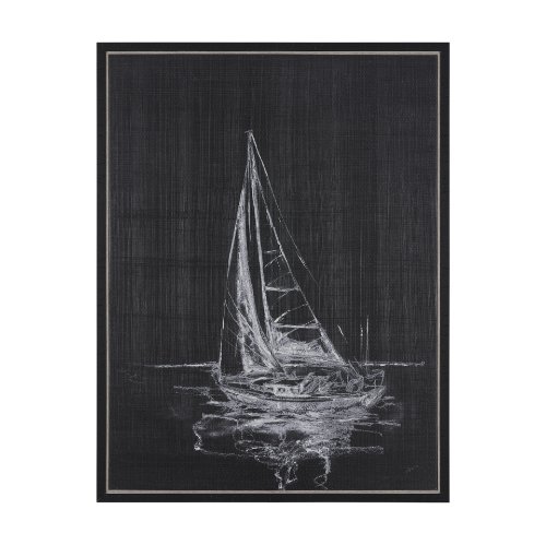102670-FL - Sail Away I by Mercana Studio a Hand Embellished Textured Framed Canvas