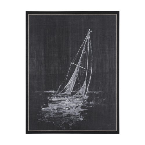 102671-FL - Sail Away II by Mercana Studio a Hand Embellished Textured Framed Canvas