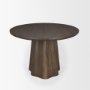 71109-AB - Jovani 94" Solid Dark Brown Mango Wood Oval Dining Table