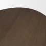 71109-AB - Jovani 94" Solid Dark Brown Mango Wood Oval Dining Table
