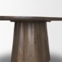 71109-AB - Jovani 94" Solid Dark Brown Mango Wood Oval Dining Table