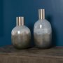 68044 - Onega I Short Gradient Blue Glass Gourd Style Vase 