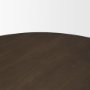 71107-AB - Jovani 60" Solid Dark Brown Mango Wood Round Dining Table