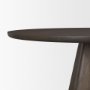 71107-AB - Jovani 60" Solid Dark Brown Mango Wood Round Dining Table