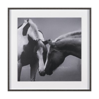 15765 - Horse Harmony - Caress by Laura Warren a Hand Embellished Framed Photo Art Print Matted under Glass