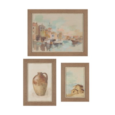 15653 - Tuscan Collection (Set of 3) by Silvia Vassileva a Hand Embellished Framed Art Print
