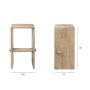 69191 - Aida 30" Seat Height Light Brown Wood Bar Stool
