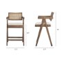 70587 - Indie Medium Brown w/ Cane Counter Stool