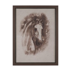 Portrait of a Thoroughbred II by Mercana Studio a Framed Art Print Matted under Glass
