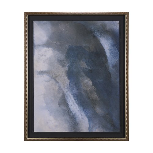 15769 - Turbulent Skies Abstract by Mercana Studio a Hand Embellished Framed Print under Glass