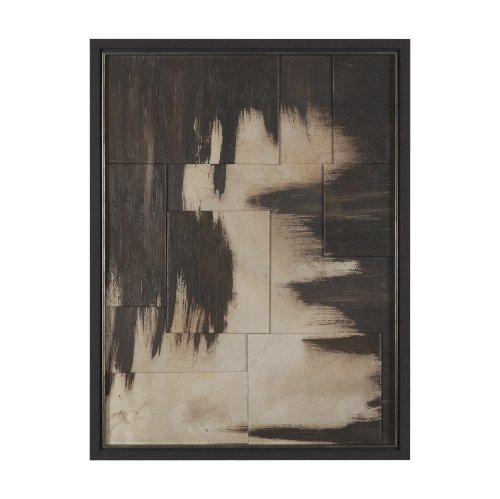15799 - Charred II by Mercana Studio a Framed Art Print Matted under Glass