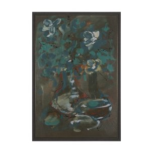 Graphite Sensation I by Mercana Studio a Hand Embellished Textured Framed Canvas