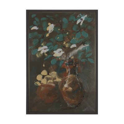 102673-FL - Graphite Sensation II by Mercana Studio a Hand Embellished Textured Framed Canvas