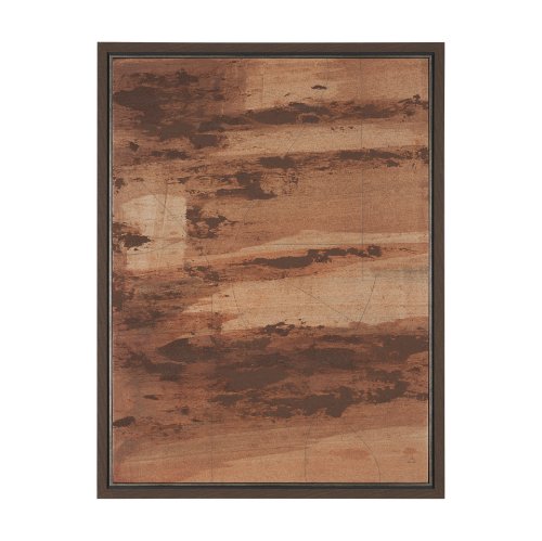 102684-FL - Ochre by Mercana Studio a Hand Embellished Textured Framed Canvas
