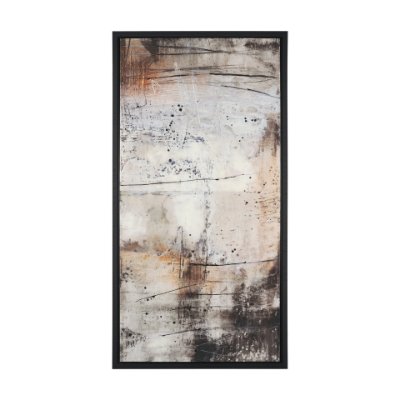 101092-FL - Blk Wht Bronze II by Jennifer Goldberger a Hand Embellished Textured Framed Canvas