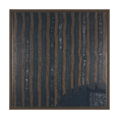 102674-FL - Frequency by Mercana Studio a Hand Embellished Textured Framed Canvas