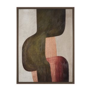 Alma - Metal Brushes I by Mercana Studio a Hand Embellished Textured Framed Canvas