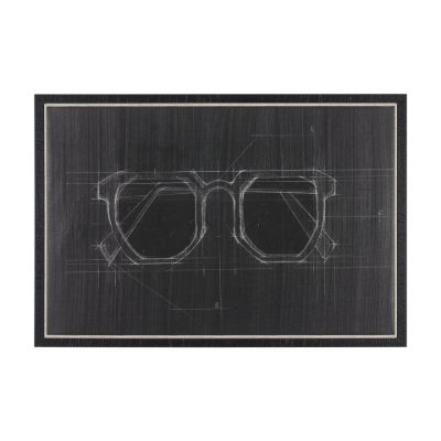 102688-FS - Glasses I by Dayna Matthews a Hand Embellished Textured Framed Canvas