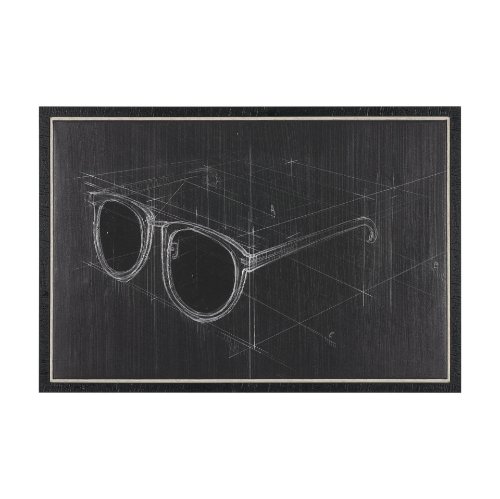 102689-FS - Glasses II by Dayna Matthews a Hand Embellished Textured Framed Canvas