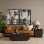 102638-FL - Merge Framed Canvas by Morgan McLaren a Hand Embellished Textured Framed Canvas