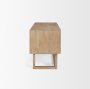 69899 - Grier 60" Light Brown Solid Wood W/Cane Office Desk