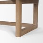 69899 - Grier 60" Light Brown Solid Wood W/Cane Office Desk