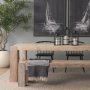 71071-AB - McArthur 84" Whitewash Reclaimed Wood Dining Table