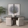 71052 - Wilkins Gray Performance Fabric Upholstered Dining Chair