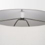 69707 - Everly  15.0L x 15.0W x 27.5H White Cement W/Beige Shade Table Lamp