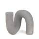 71078 - Kailas Resin Textured Concrete Gray Decorative Object