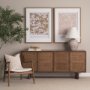 69894 - Grier Medium Brown Solid Wood W/Cane Sideboard