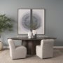 71052 - Wilkins Gray Performance Fabric Upholstered Dining Chair