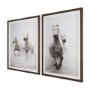 15832 - Determination Horse(Set of 2) by Irene Sucocki a Hand Embellished Framed Art Photo Print under Glass