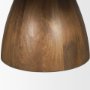 71102-AB - Allyson Round Brown Pedestal w/Savar Pink Marble Top Coffee Table