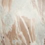 71102-AB - Allyson Round Brown Pedestal w/Savar Pink Marble Top Coffee Table