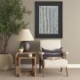 71095 - Jayme 14x26 Gray/White Striped Cotton Lumbar Pillow Cover