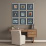 15774 - Bon Voyage (Set of 9) by Mercana Studio a Hand Embellished Framed Art Print Matted under Glass