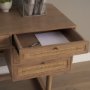 69899 - Grier 60" Light Brown Solid Wood W/Cane Office Desk